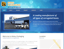 Tablet Screenshot of hitesupackaging.com